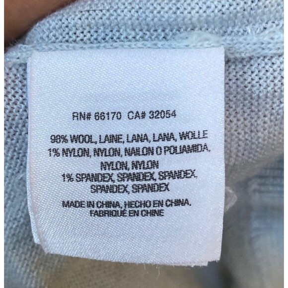 Moth Anthropologie Wool Mock Neck Sweater Pastel Blue Size Large NWT - Picture 11 of 11